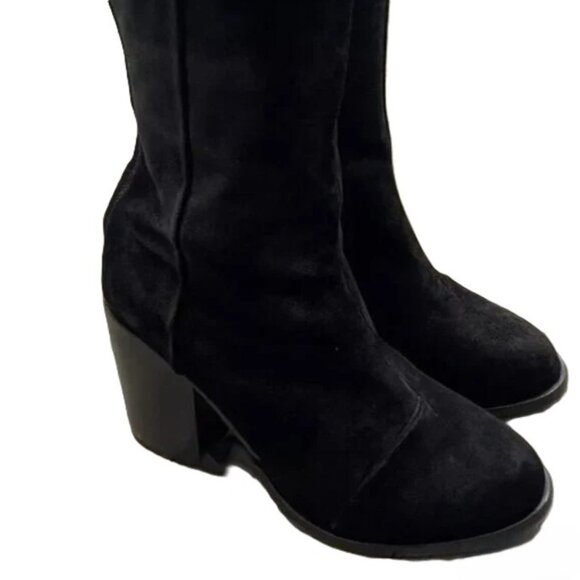 rag & bone Ashby High Suede Leather Boot In Black, 37 - Picture 4 of 8